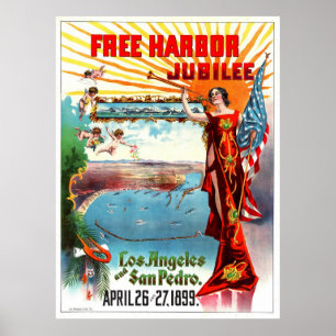 Freier Hafen Jubilee 1899 Poster