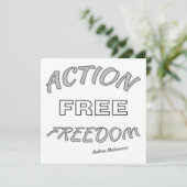 Freier Handlungsspielraum Einladung (Stehend Vorderseite)