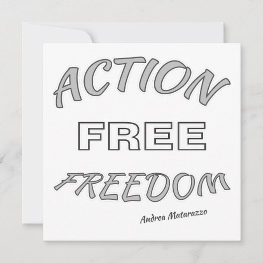 Freier Handlungsspielraum Einladung (Vorderseite)