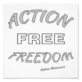 Freier Handlungsspielraum Fotodruck