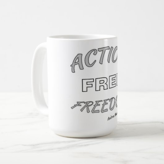 Freier Handlungsspielraum Kaffeetasse (Vorderseite Links)