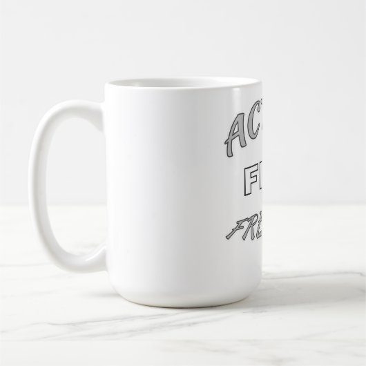 Freier Handlungsspielraum Kaffeetasse (Links)