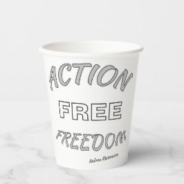 Freier Handlungsspielraum Pappbecher