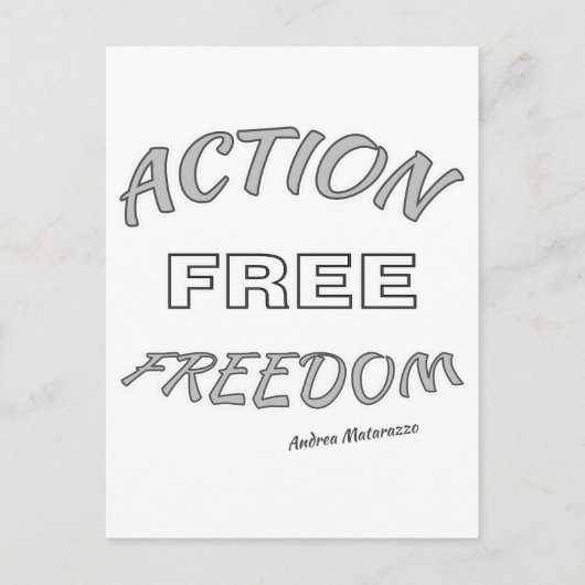 Freier Handlungsspielraum Postkarte (Vorderseite)