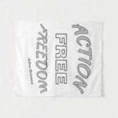 Freier Handlungsspielraum Wandteppich (Vorderseite (Horizontal))