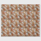 Freier Hund Designer Geschenkpapier - Geschenke (Flach)