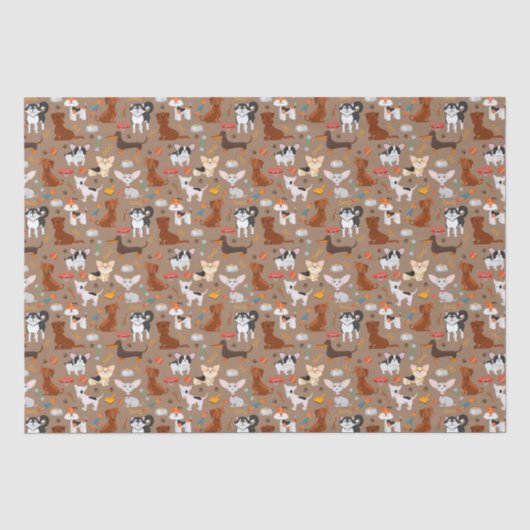 Freier Hund Designer Geschenkpapier - Geschenke Seidenpapier (Vorderseite)