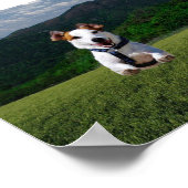 Freier Hund - Eigener Text hinzufügen Poster (Ecke)