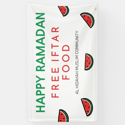 Freier Iftar Ramadan Mubarak Wohltätigkeit Event Banner (Vertikal)