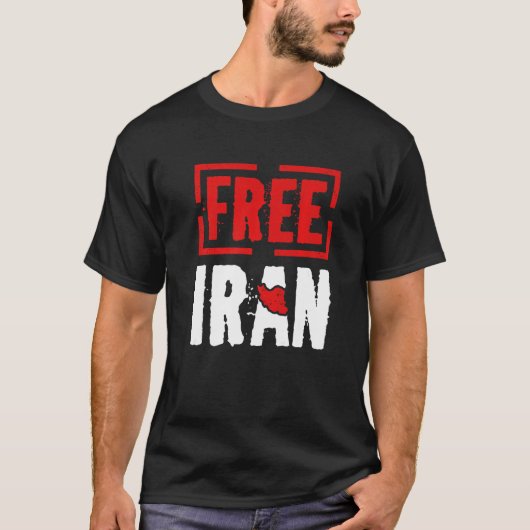 Freier Iran Freiheit Azadi iranische Persische Lie T-Shirt (Vorderseite)
