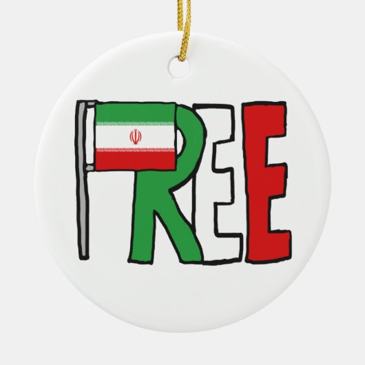 Freier Iran Keramik Ornament (Vorne)