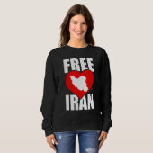 Freier Iran Liebe Persische Freiheit Azadi Iran Zi Sweatshirt (Vorne ganz)