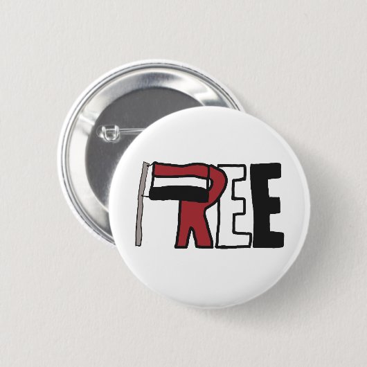 Freier Jemen Button (Vorne & Hinten)