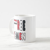 Freier Jemen Kaffeetasse (Vorderseite Links)