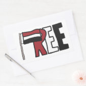 Freier Jemen Rechteckiger Aufkleber (Umschlag)