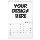 Freier Kalender-Maker Erstellen Sie einen Personal Kalender (Feb 2027)