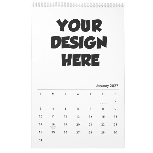Freier Kalender-Maker Erstellen Sie einen Personal Kalender (Jan 2027)