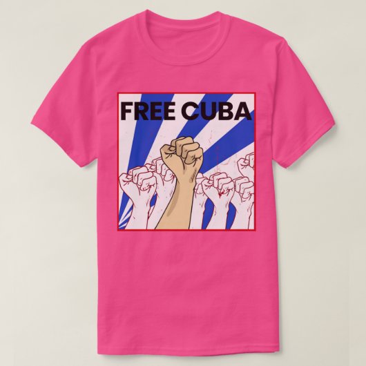 Freier Kuba-Platz T-Shirt (Design vorne)