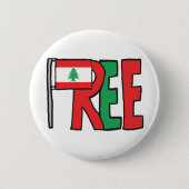 Freier Libanon Button (Vorderseite)