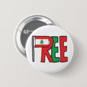 Freier Libanon Button (Vorne & Hinten)