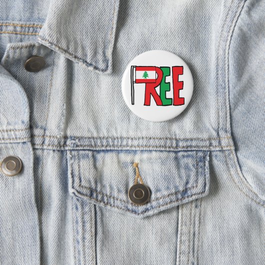 Freier Libanon Button (Beispiel)