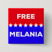 Freier Melania-Knopf Button (Vorderseite)