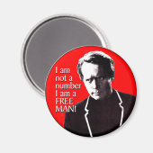 Freier Mensch Magnet (Vorderseite/Rückseite)