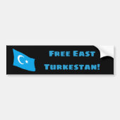 Freier OstTurkestan Autoaufkleber (Vorne)