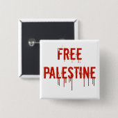 Freier Palästina-Knopf Button (Vorne & Hinten)