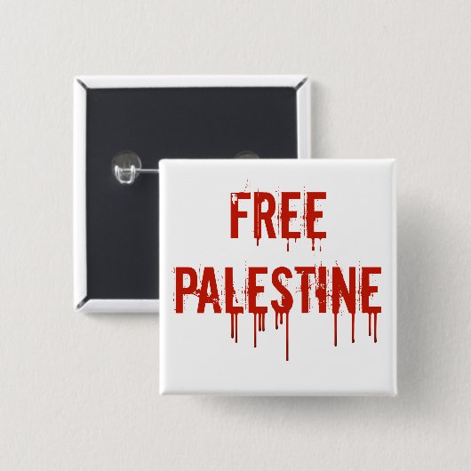 Freier Palästina-Knopf Button (Vorne & Hinten)