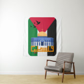 Freier palästinensischer arabischer Text Wandteppich (Beispiel)