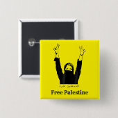 Freier palästinensischer Pride Gaza Freiheit Button (Vorne & Hinten)