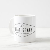 Freier Platz-Medium-Tasse Kaffeetasse (Vorderseite Links)