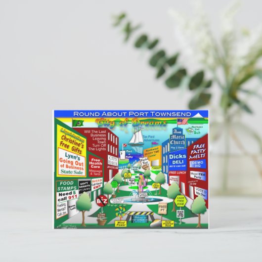 Freier PT Postkarte (Stehend Vorderseite)