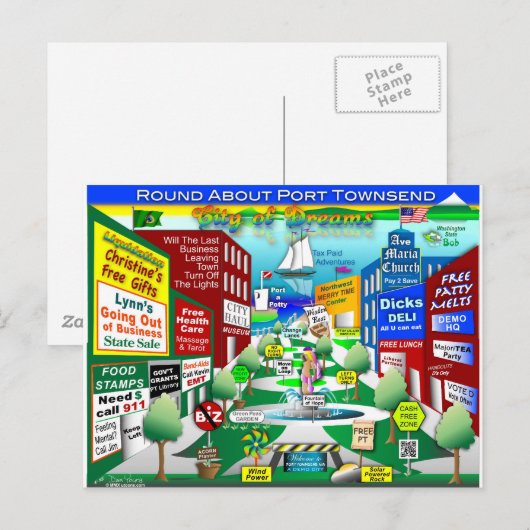 Freier PT Postkarte (Vorne/Hinten)