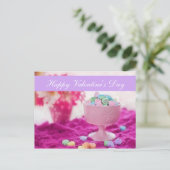 Freier Raum - "glücklicher Valentinstag-" Feiertagspostkarte (Stehend Vorderseite)