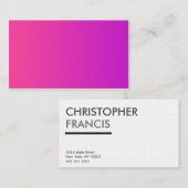 Freier Raum in der vorderen rosa Visitenkarte (Vorne/Hinten)