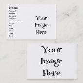 FREIER RAUM - STELLEN SIE IHR EIGENES VISITENKARTE (Vorne/Hinten)