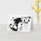 Freier Raum, zum der Windhund-Gruß-Karte zu Karte (Gelbe Blume)