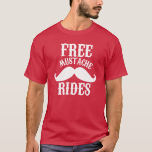 Freier Schnurrbart ins Shirt