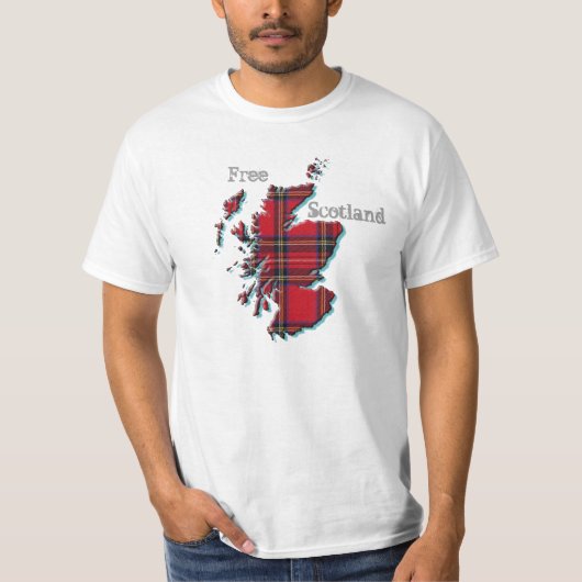 Freier schottischer Karten-T - Shirt Schottlands (Vorderseite)