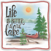 Freier Spaß am See Inspirivity Aufkleber (Vorderseite)