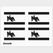 Freier Staat der preußischen Flagge Rechteckiger Aufkleber (Blatt)