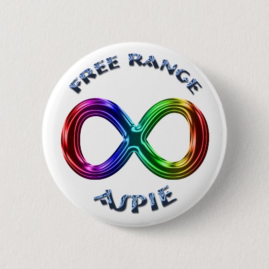 Freier Strecke Aspie Knopf Button (Vorderseite)