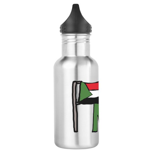 Freier Sudan Edelstahlflasche (Links)