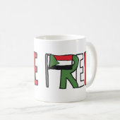 Freier Sudan Kaffeetasse (VorderseiteRechts)