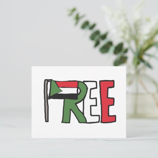 Freier Sudan Postkarte (Stehend Vorderseite)
