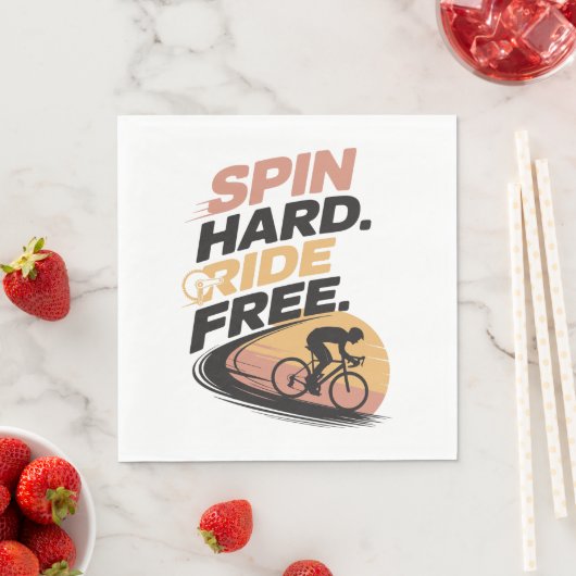 Freier T - Shirt zum Radfahren Serviette (Beispiel)