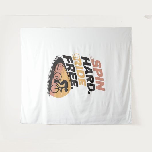 Freier T - Shirt zum Radfahren Wandteppich (Vorderseite (Horizontal))
