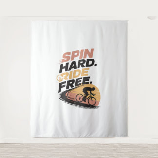 Freier T - Shirt zum Radfahren Wandteppich